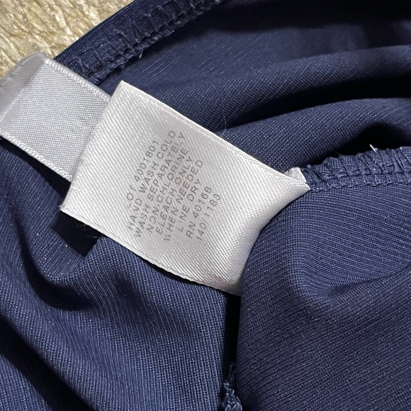 MagicSuit Navy Blue Ruched One Piece Bathing Swimsuit Women’s Size 12 - Picture 6 of 14